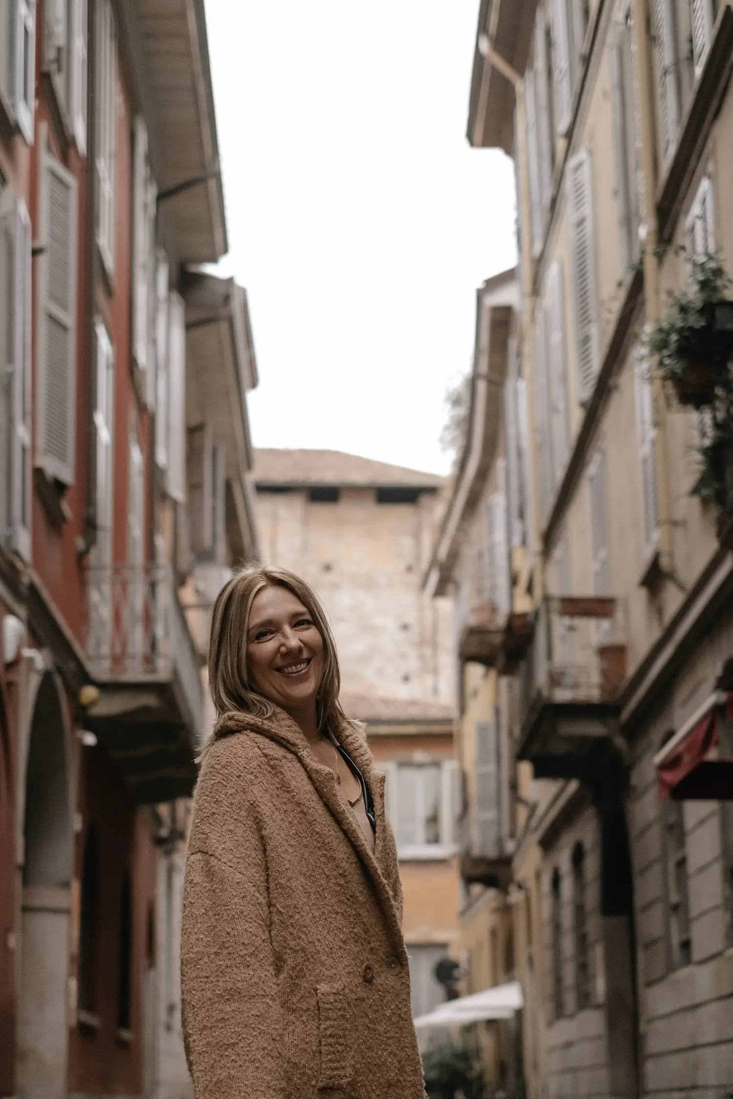 Interior designer Stefania Luraghi, owner of Elles Interior Design Studio, pictured in the historic centre of Milan.