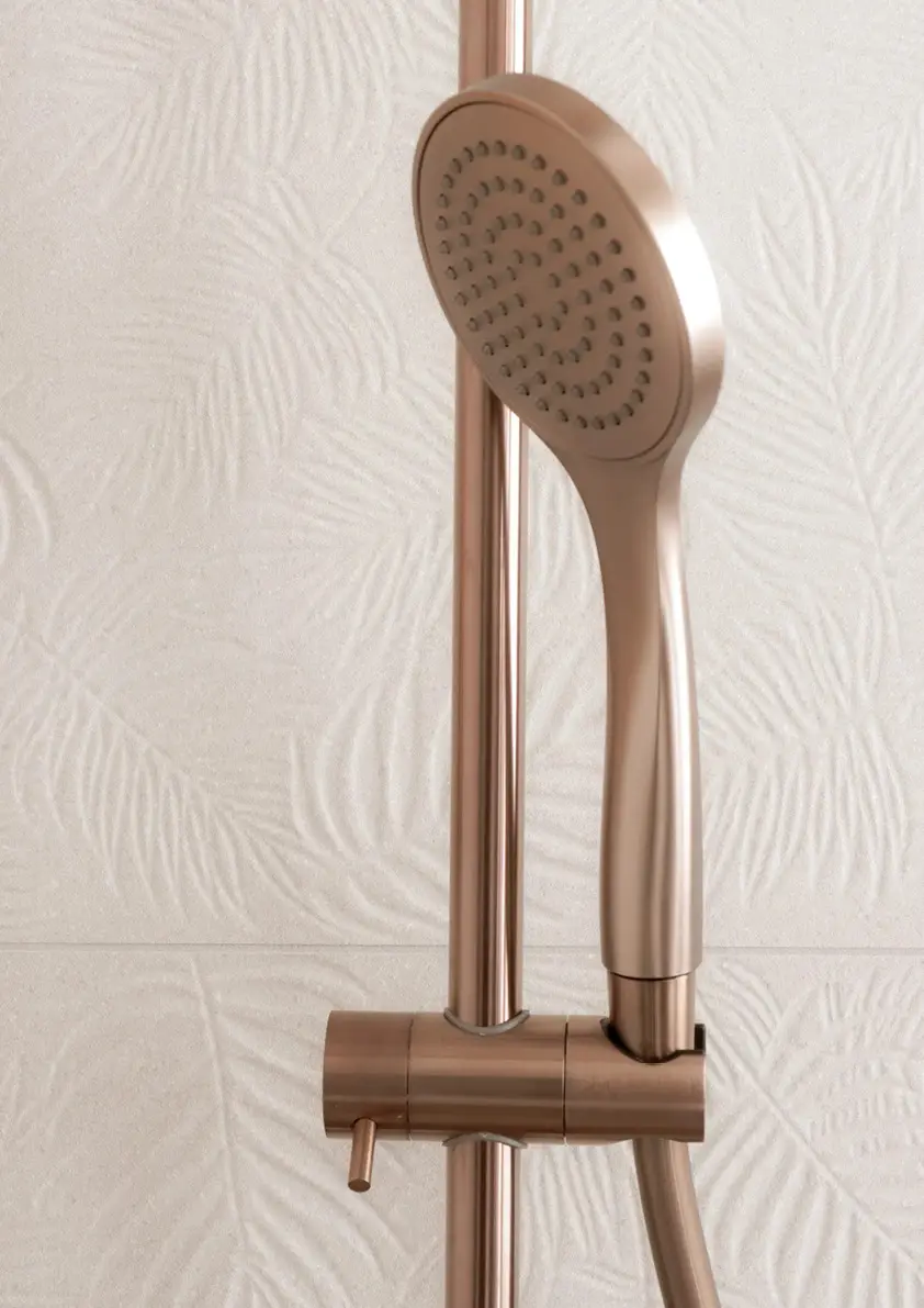 Pomme de douche au plafond en métal PVD design minimaliste